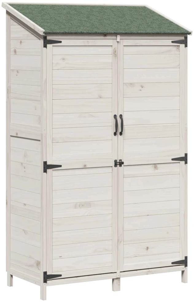 Sodo Sandėlys Balta 106,5 x 56 x 176 cm Kietasis pušinis medis
