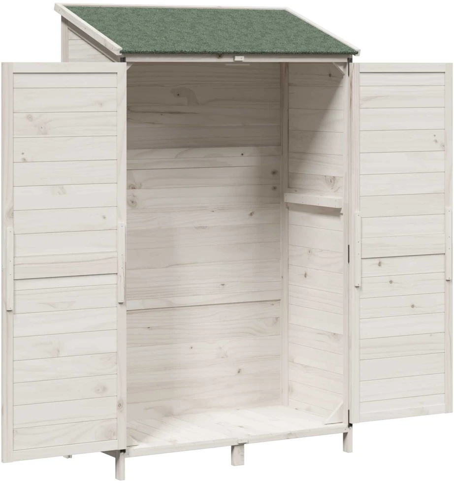 Sodo Sandėlys Balta 106,5 x 56 x 176 cm Kietasis pušinis medis