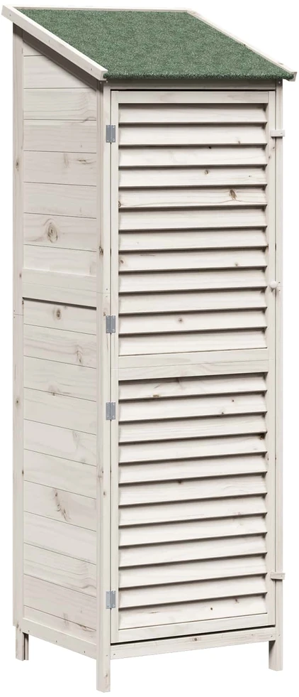 Sodo Sandėlys Balta 59 x 56 x 176 cm Kietasis pušinis medis