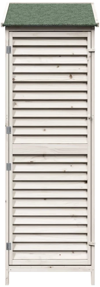 Sodo Sandėlys Balta 59 x 56 x 176 cm Kietasis pušinis medis
