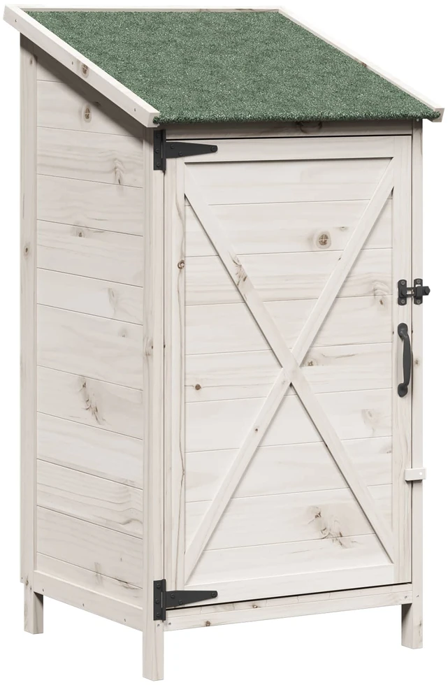 Sodo Sandėlys Balta 59,5 x 56 x 113,5 cm Kietasis pušinis medis