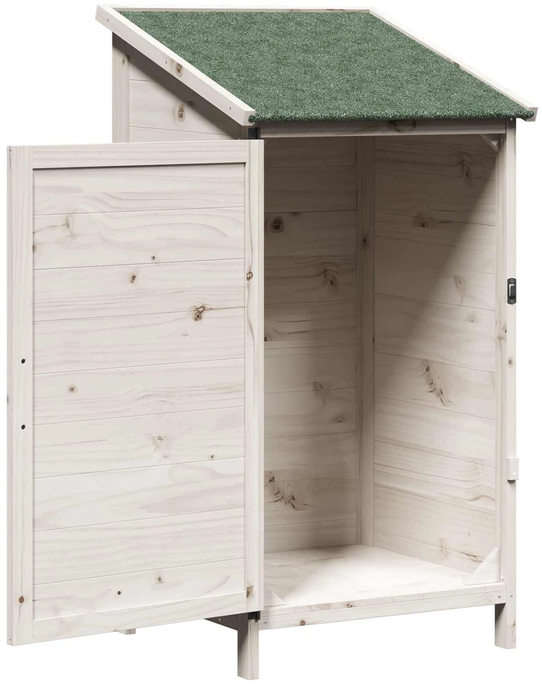 Sodo Sandėlys Balta 59,5 x 56 x 113,5 cm Kietasis pušinis medis