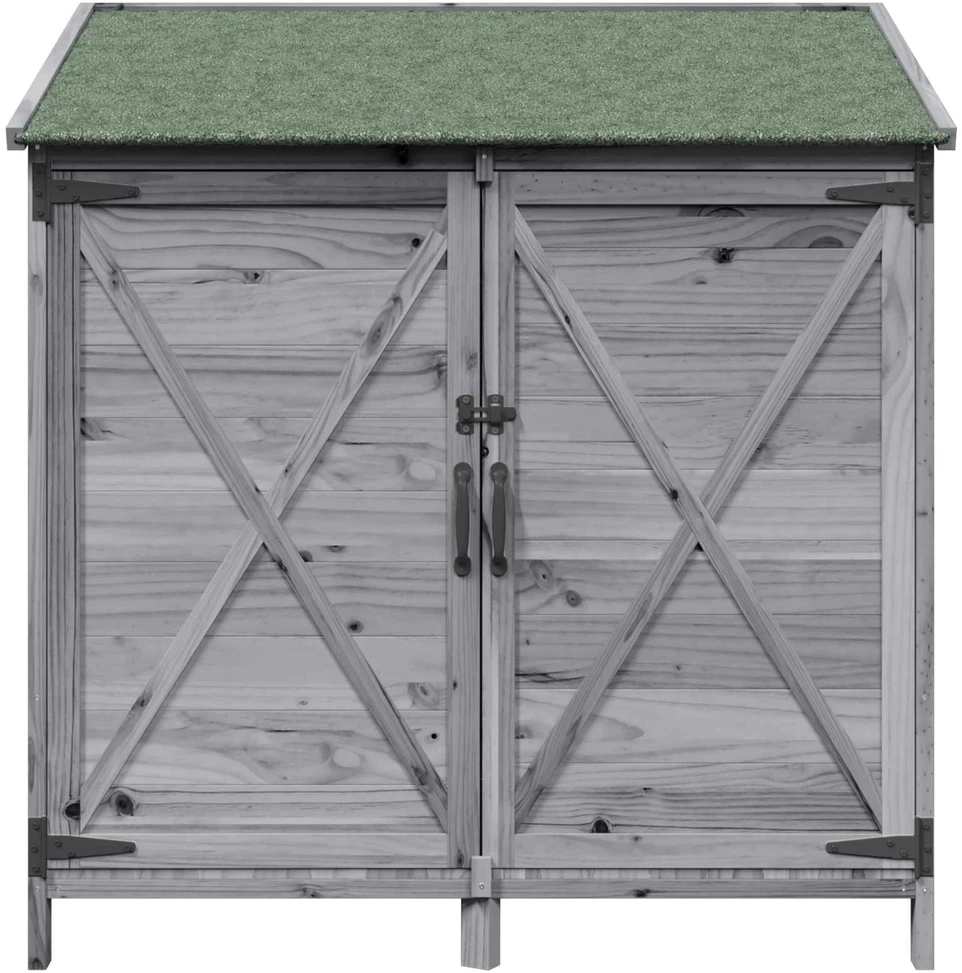 Sodo Sandėlys Pilka 106 x 56 x 113,5 cm Kietasis pušinis medis