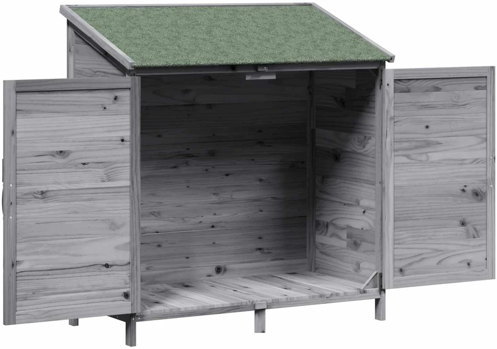 Sodo Sandėlys Pilka 106 x 56 x 113,5 cm Kietasis pušinis medis