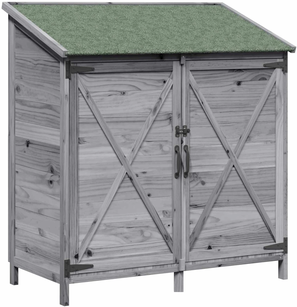 Sodo Sandėlys Pilka 106 x 56 x 113,5 cm Kietasis pušinis medis