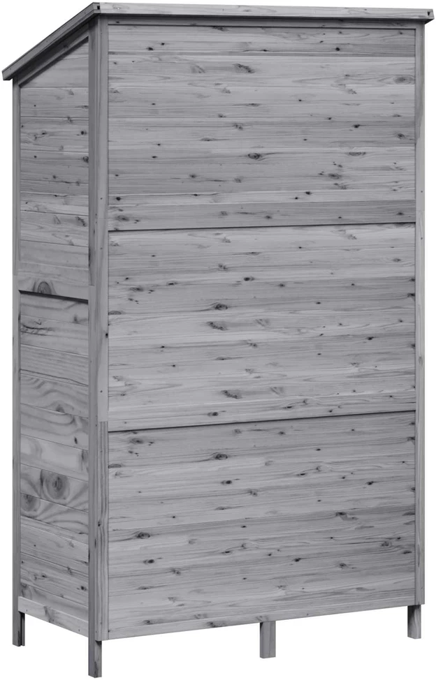 Sodo Sandėlys Pilka 106 x 56 x 176,5 cm Kietasis pušinis medis