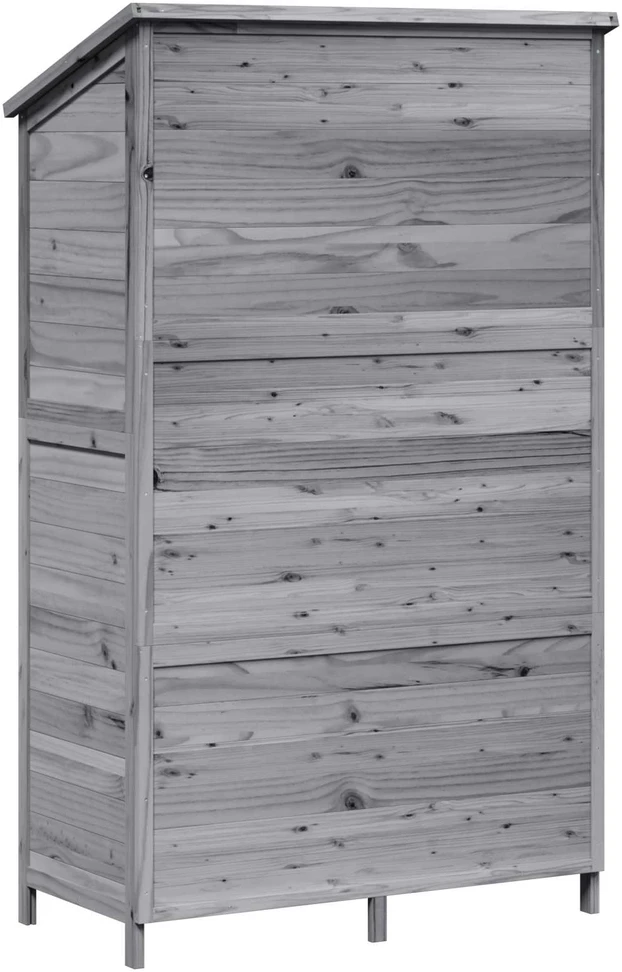 Sodo Sandėlys Pilka 106 x 56 x 176,5 cm Kietasis pušinis medis