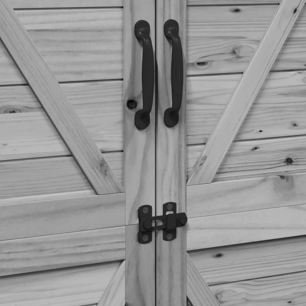 Sodo Sandėlys Pilka 106 x 56 x 176,5 cm Kietasis pušinis medis