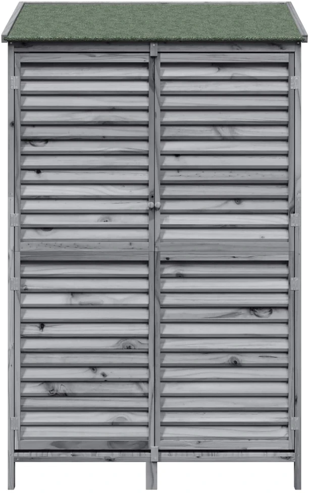 Sodo Sandėlys Pilka 106 x 56 x 176,5 cm Kietasis pušinis medis