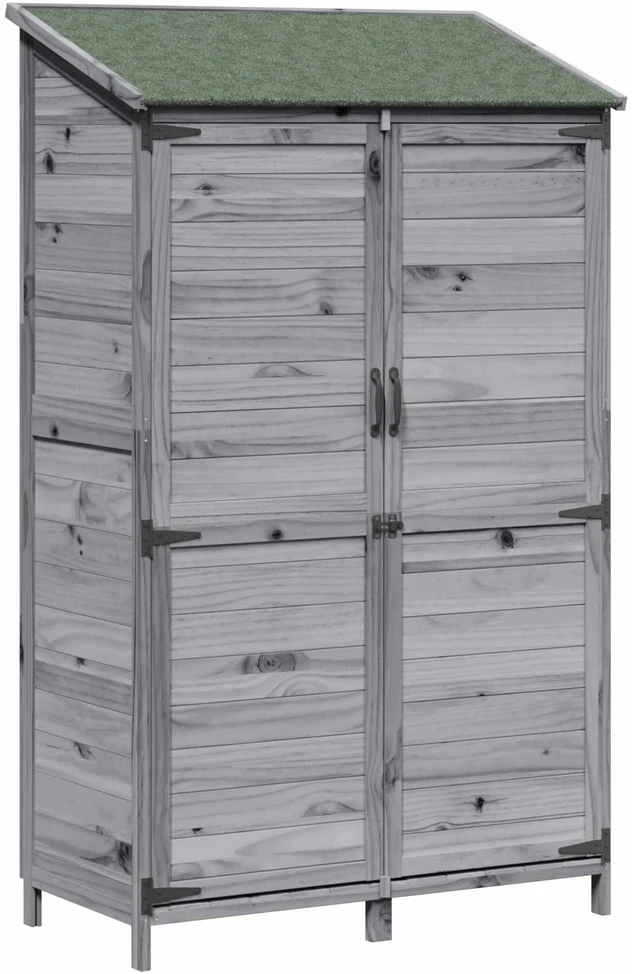Sodo Sandėlys Pilka 106,5 x 56 x 176 cm Kietasis pušinis medis