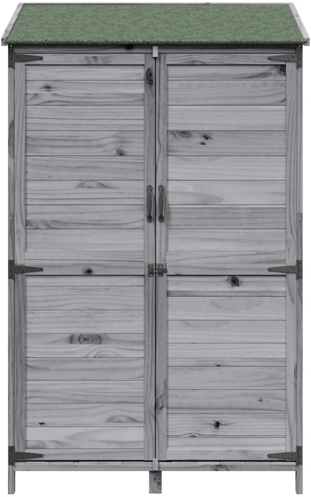 Sodo Sandėlys Pilka 106,5 x 56 x 176 cm Kietasis pušinis medis