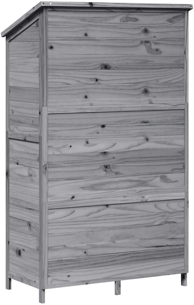 Sodo Sandėlys Pilka 106,5 x 56 x 176 cm Kietasis pušinis medis