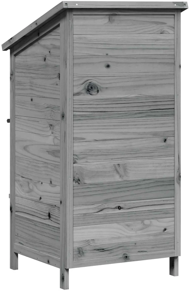Sodo Sandėlys Pilka 59 x 56 x 113,5 cm Kietasis pušinis medis