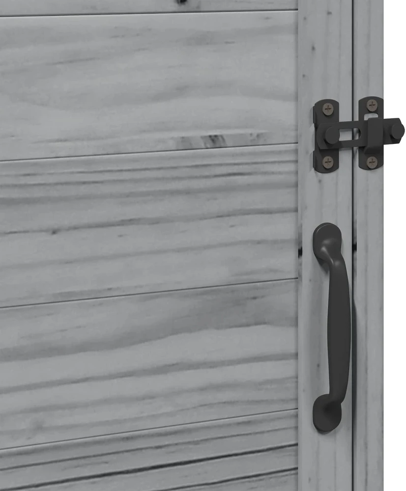 Sodo Sandėlys Pilka 59 x 56 x 113,5 cm Kietasis pušinis medis