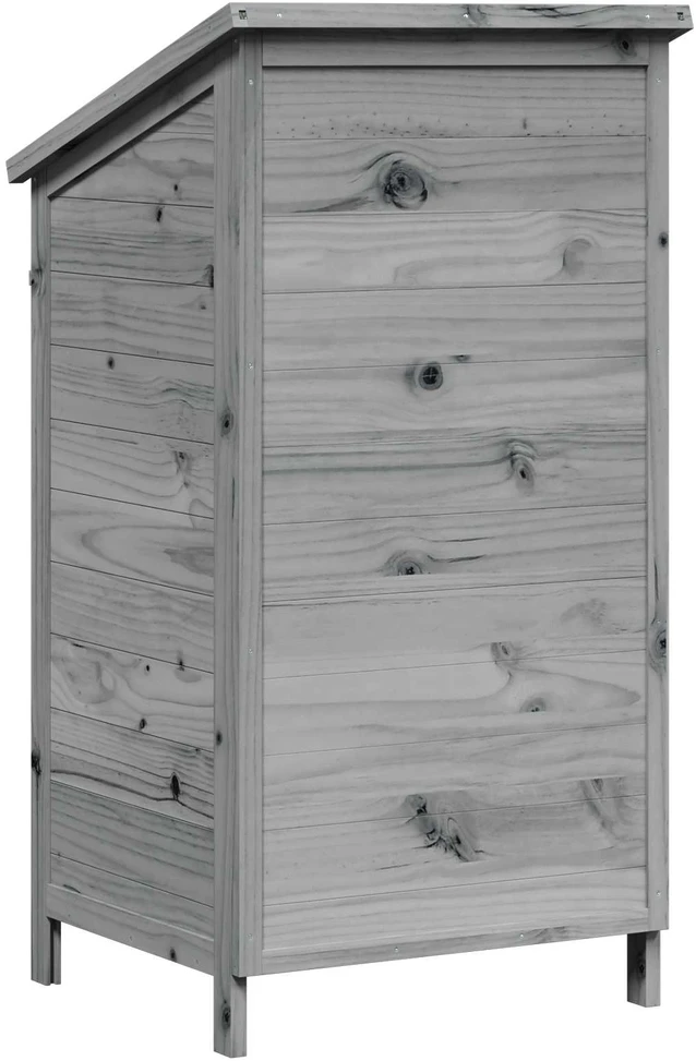 Sodo Sandėlys Pilka 59 x 56 x 113,5 cm Kietasis pušinis medis