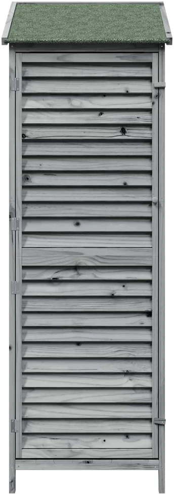 Sodo Sandėlys Pilka 59 x 56 x 176 cm Kietasis pušinis medis