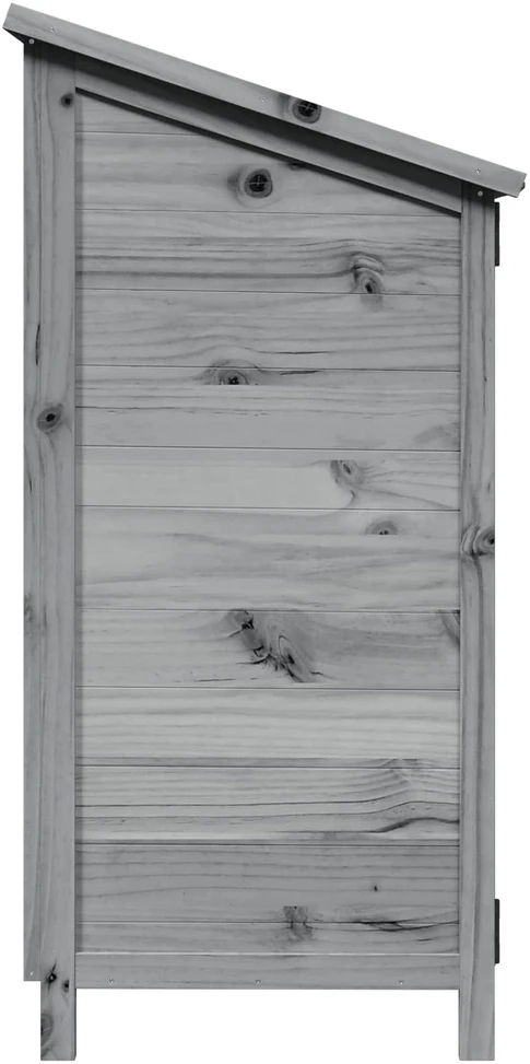 Sodo Sandėlys Pilka 59,5 x 56 x 113,5 cm Kietasis pušinis medis