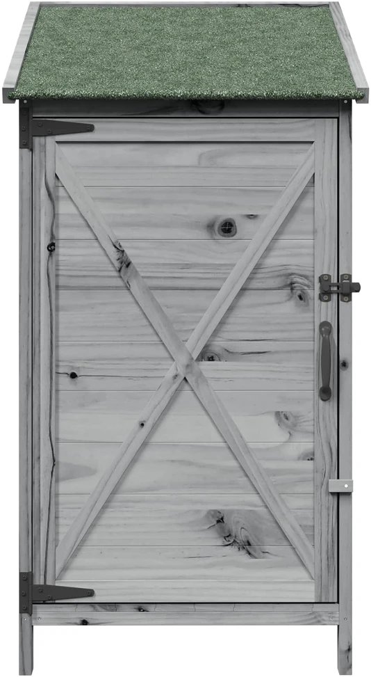Sodo Sandėlys Pilka 59,5 x 56 x 113,5 cm Kietasis pušinis medis