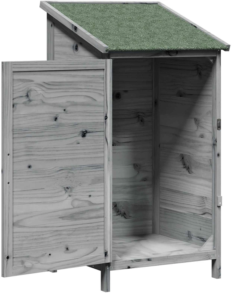Sodo Sandėlys Pilka 59,5 x 56 x 113,5 cm Kietasis pušinis medis
