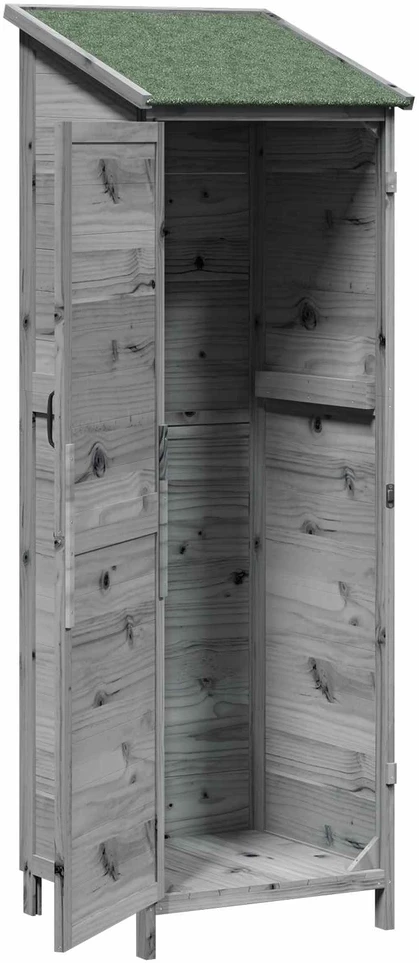 Sodo Sandėlys Pilka 59,5 x 56 x 176,5 cm Kietasis pušinis medis