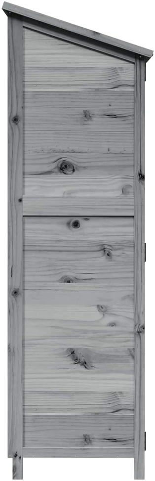 Sodo Sandėlys Pilka 59,5 x 56 x 176,5 cm Kietasis pušinis medis