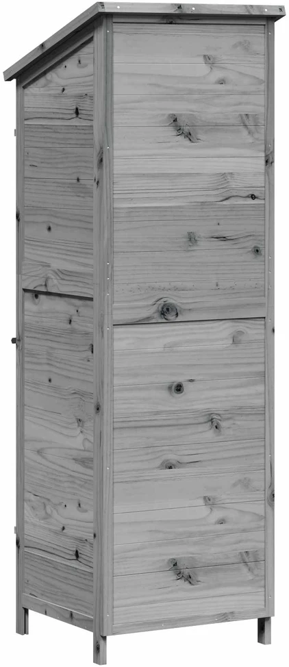 Sodo Sandėlys Pilka 59,5 x 56 x 176,5 cm Kietasis pušinis medis