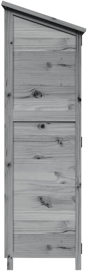 Sodo Sandėlys Pilka 59,5 x 56 x 176,5 cm Kietasis pušinis medis