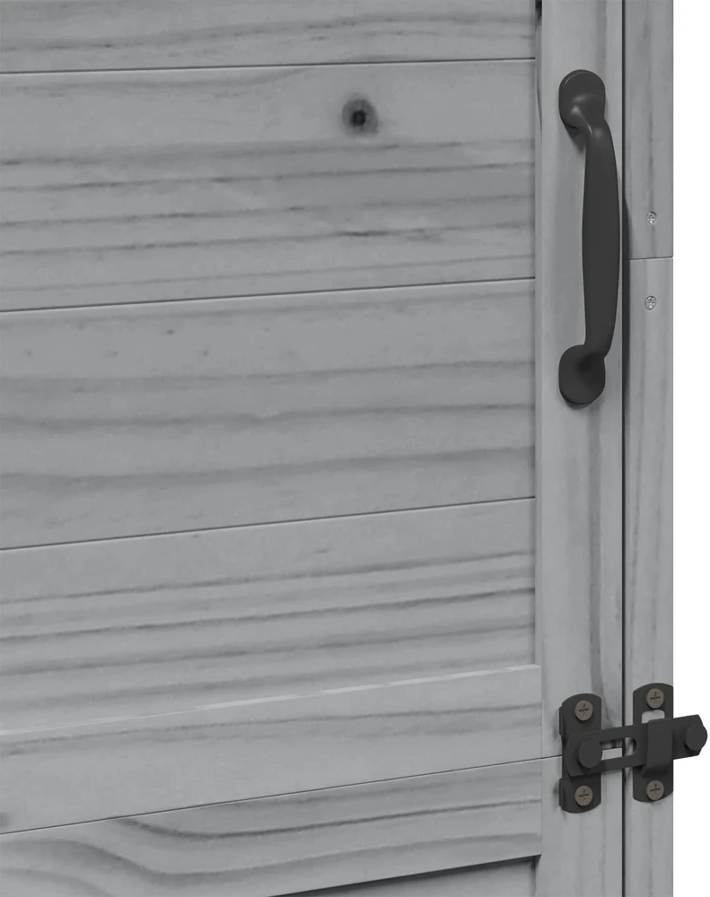 Sodo Sandėlys Pilka 59,5 x 56 x 176,5 cm Kietasis pušinis medis
