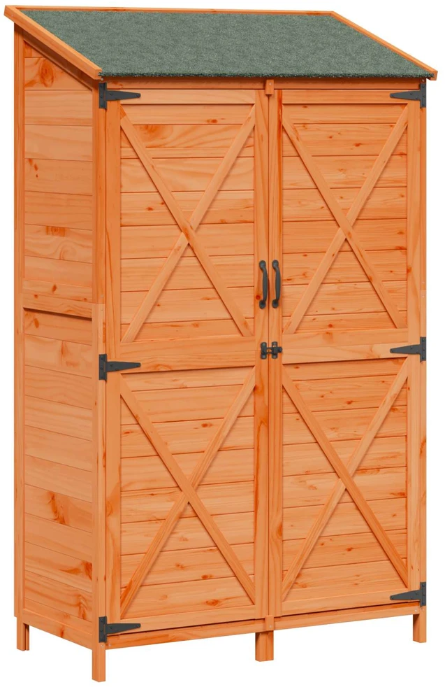 Sodo Sandėlys Ruda 106 x 56 x 176,5 cm Kietasis pušinis medis