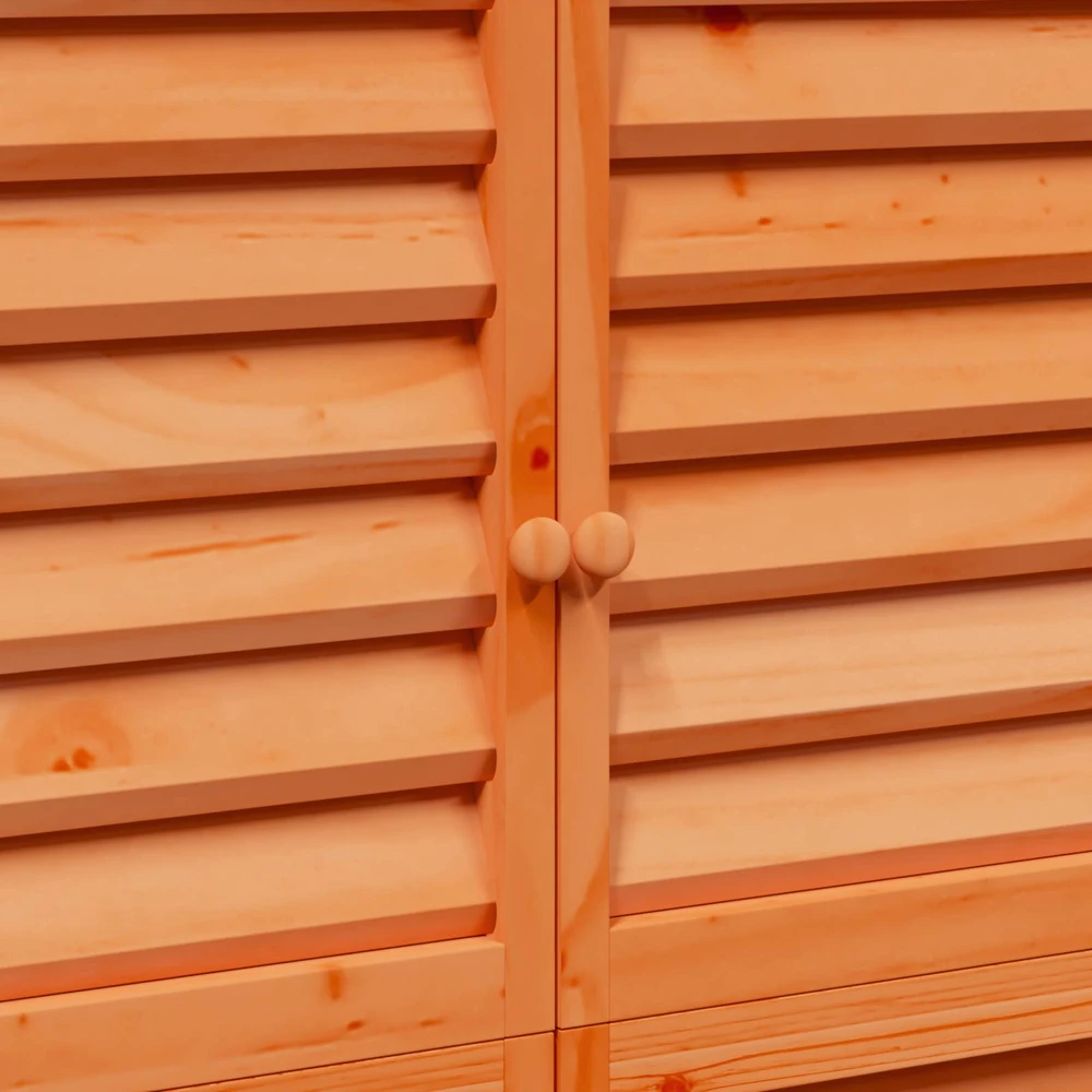 Sodo Sandėlys Ruda 106 x 56 x 176,5 cm Kietasis pušinis medis
