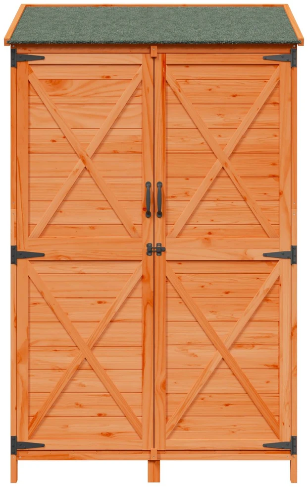 Sodo Sandėlys Ruda 106 x 56 x 176,5 cm Kietasis pušinis medis