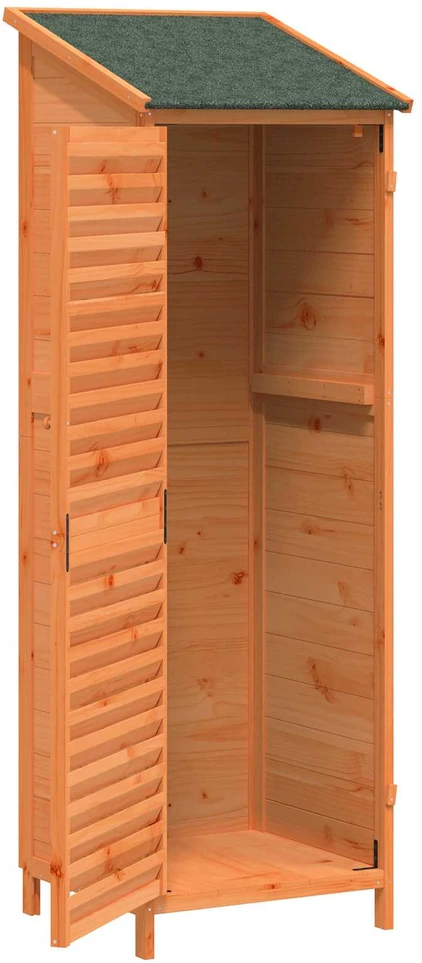 Sodo Sandėlys Ruda 59 x 56 x 176 cm Kietasis pušinis medis