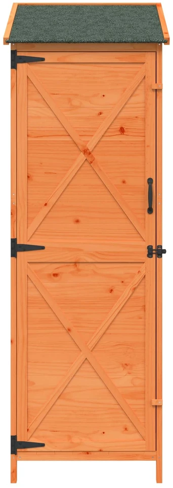 Sodo Sandėlys Ruda 59,5 x 56 x 176,5 cm Kietasis pušinis medis