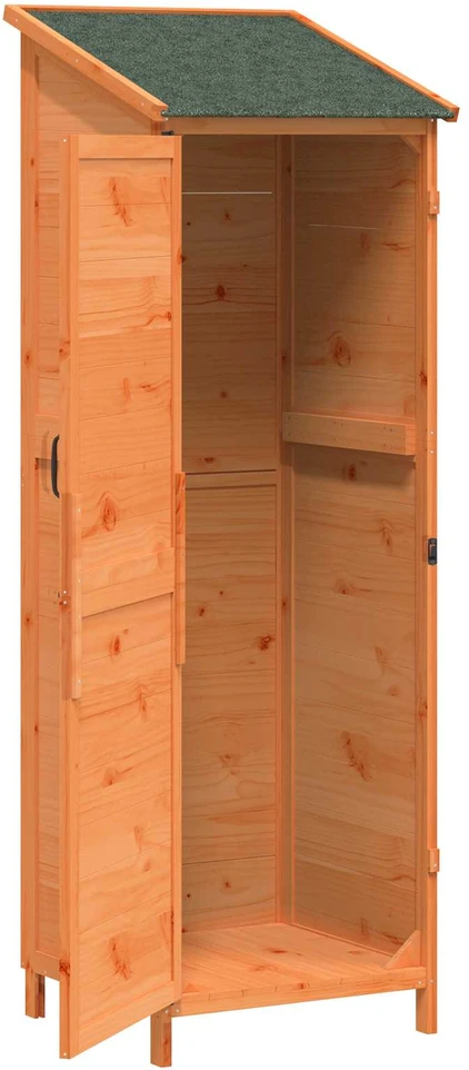 Sodo Sandėlys Ruda 59,5 x 56 x 176,5 cm Kietasis pušinis medis