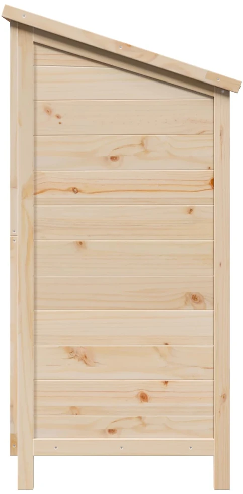 Sodo Sandėlys su stogu su saugykla Natūrali 106 x 56 x 113,5 cm