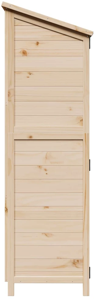 Sodo Sandėlys su stogu su saugykla Natūrali 106,5 x 56 x 176 cm
