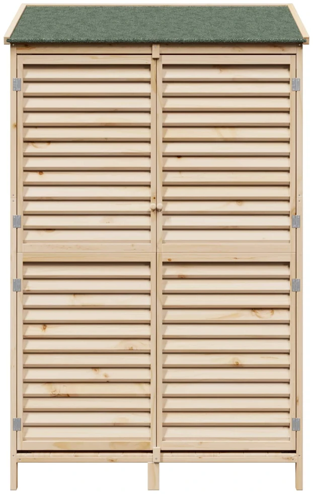 Sodo Sandėlys su stogu su saugykla Natūrali 106 x 56 x 176,5 cm