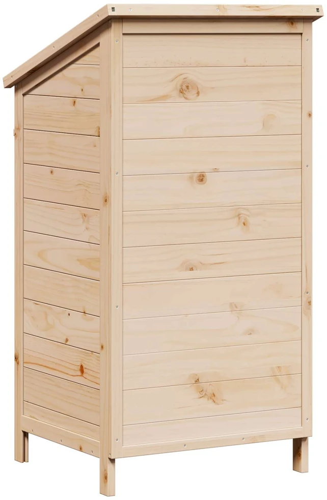 Sodo Sandėlys su stogu su saugykla Natūrali 59 x 56 x 113,5 cm