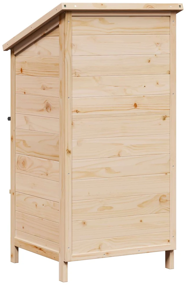 Sodo Sandėlys su stogu su saugykla Natūrali 59 x 56 x 113,5 cm