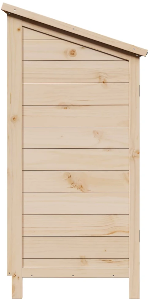 Sodo Sandėlys su stogu su saugykla Natūrali 59 x 56 x 113,5 cm