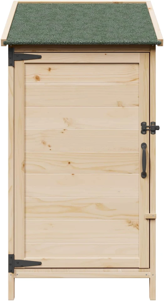 Sodo Sandėlys su stogu su saugykla Natūrali 59 x 56 x 113,5 cm