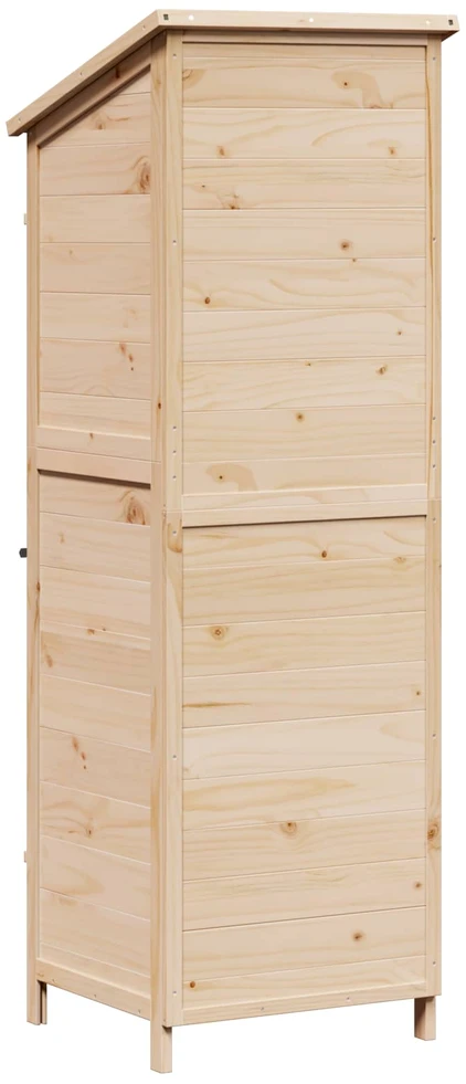 Sodo Sandėlys su stogu su užraktu Natūrali 59,5 x 56 x 176,5 cm