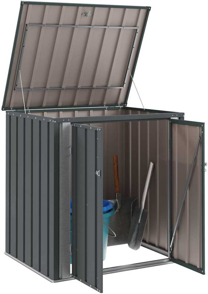 Sodo saugojimo dėžė Juoda 101,5 x 82 x 100 cm Plienas