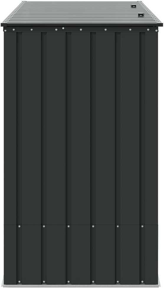 Sodo saugojimo dėžė Juoda 214 x 82 x 132 cm Plienas