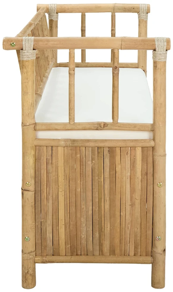 Sodo Saugojimo Suolas 110 x 47 x 80 cm Bambukas Natūrali