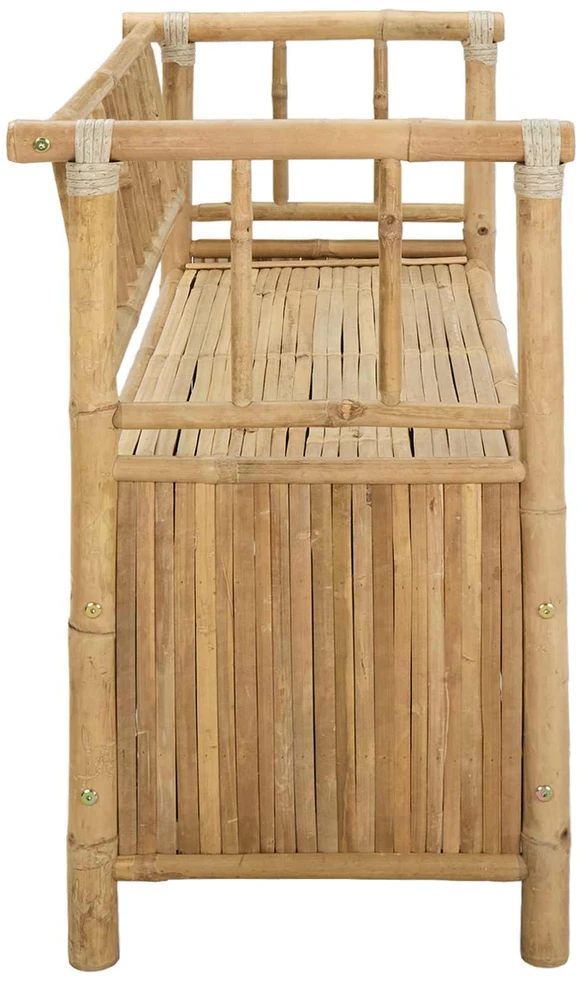 Sodo Saugojimo Suolas 110 x 47 x 80 cm Bambukas Natūrali