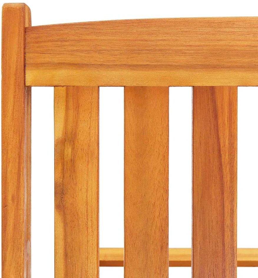 Sodo saulės gultas su čiužinuku, akacijos medienos masyvas