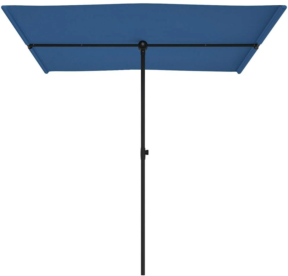 Sodo skėtis nuo saulės su aliuminio stulpu, mėlynas, 2x1,5m