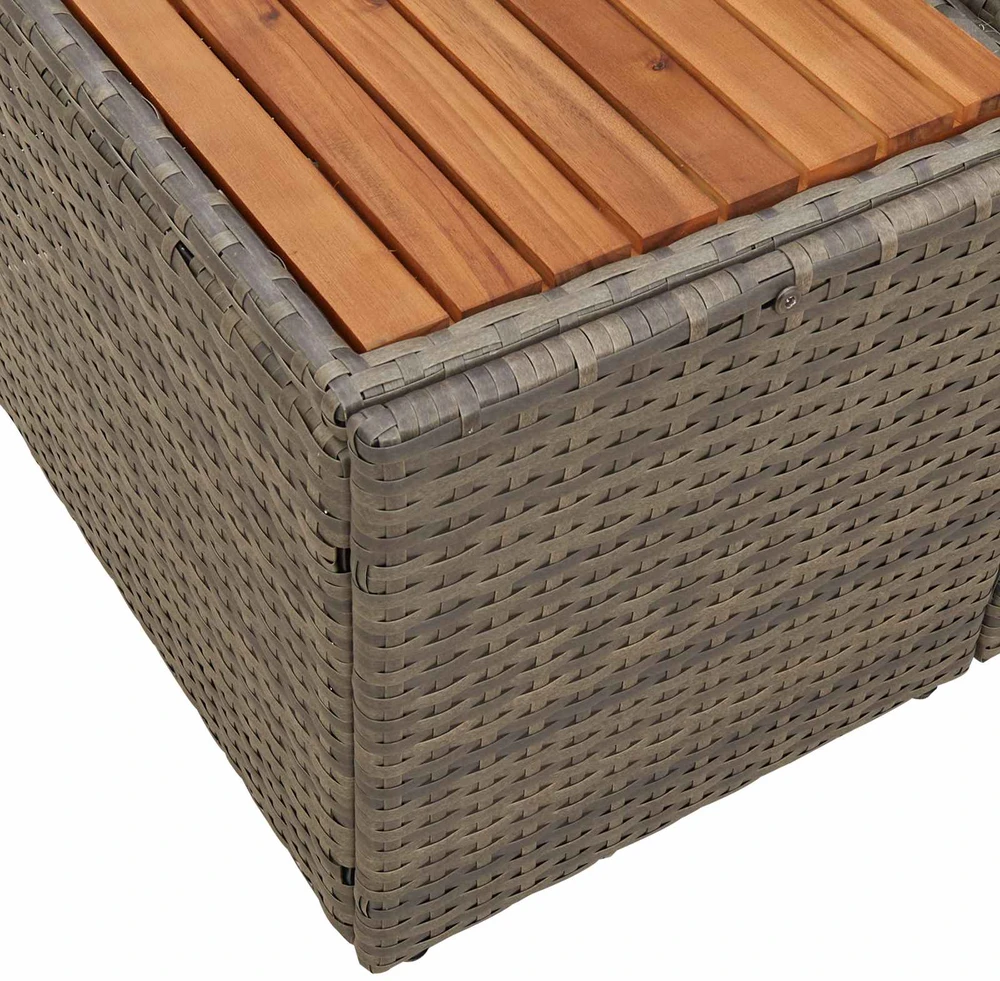 Sodo sofa Pilka 184 x 62 x 85cm poliratanas