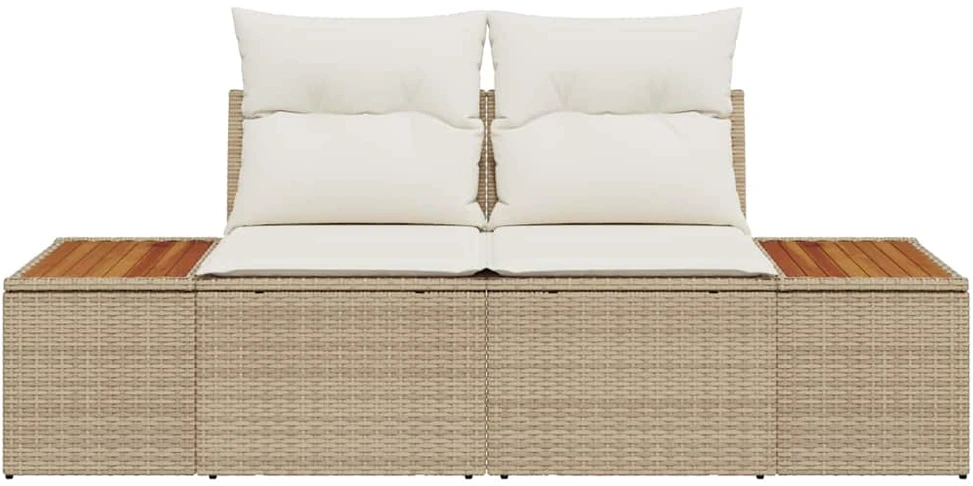 Sodo sofa Smėlio 184 x 62 x 85cm poliratanas